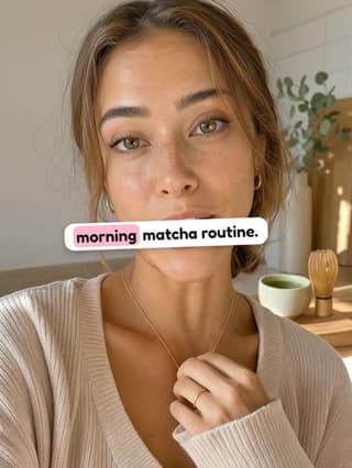 The Sticker caption style on a frame of a talking video